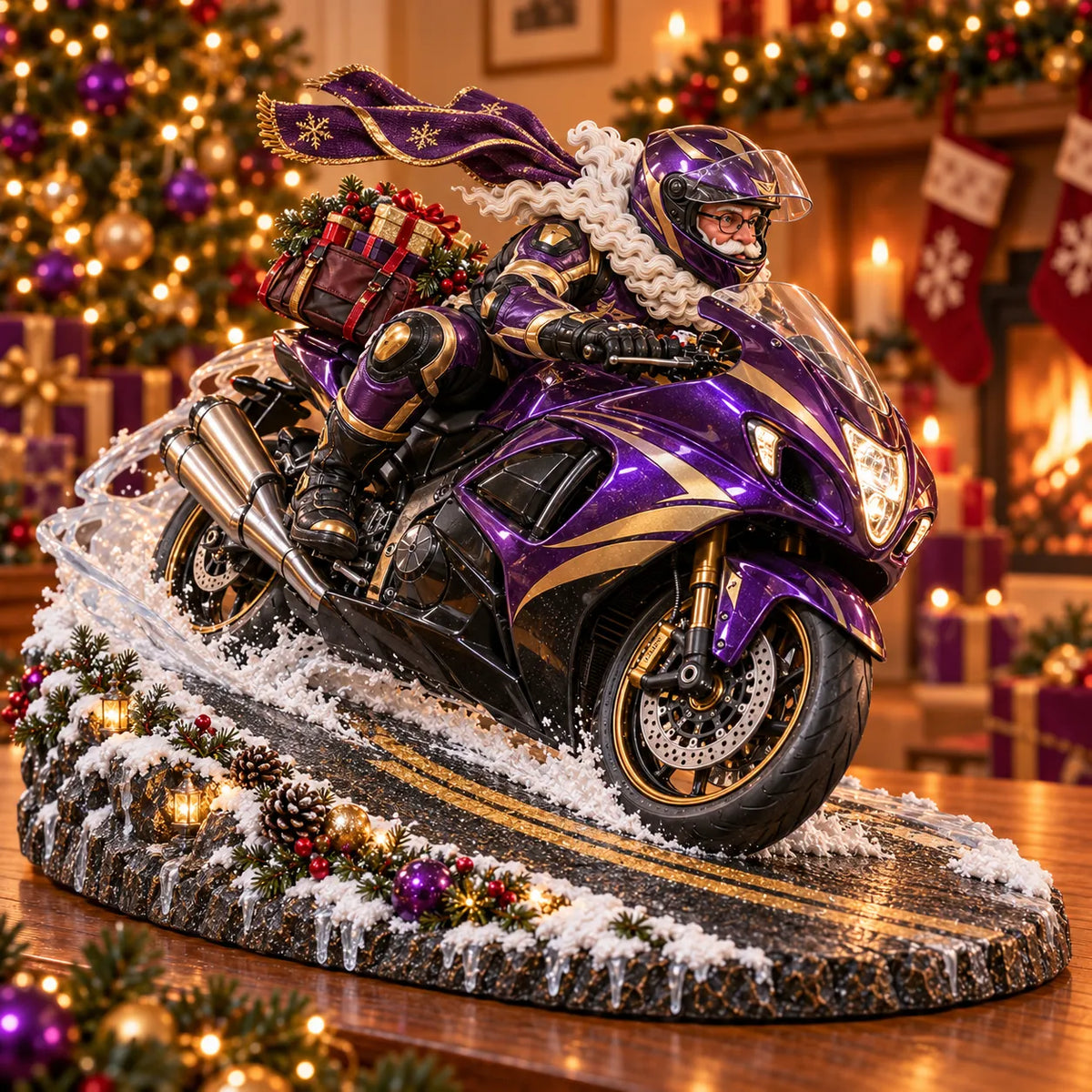 🏍️🎅 Santa found a new ride this Christmas – Christmas Motorcycle Keepsake Collection💨