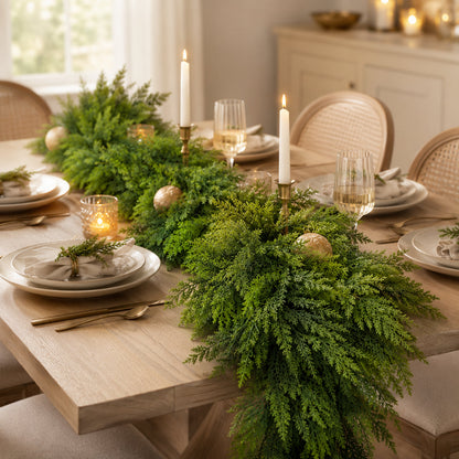 🏆 60,000+ Sold - 💥 Pre-lit Christmas Cedar Garland