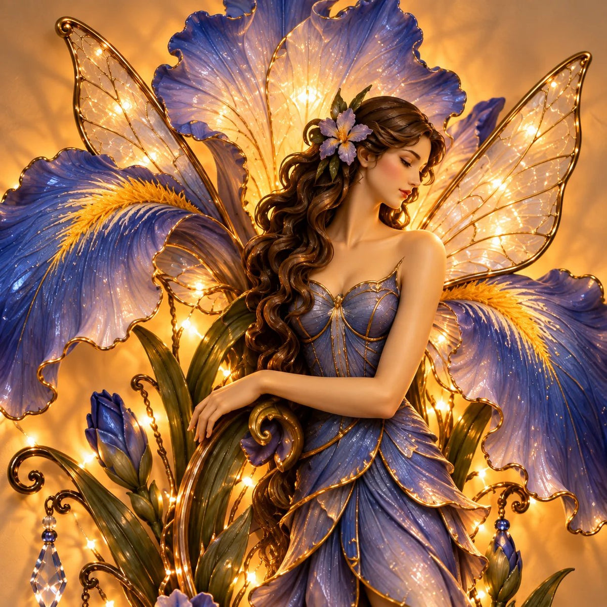 Enchanted Flower Fairy Wall Light