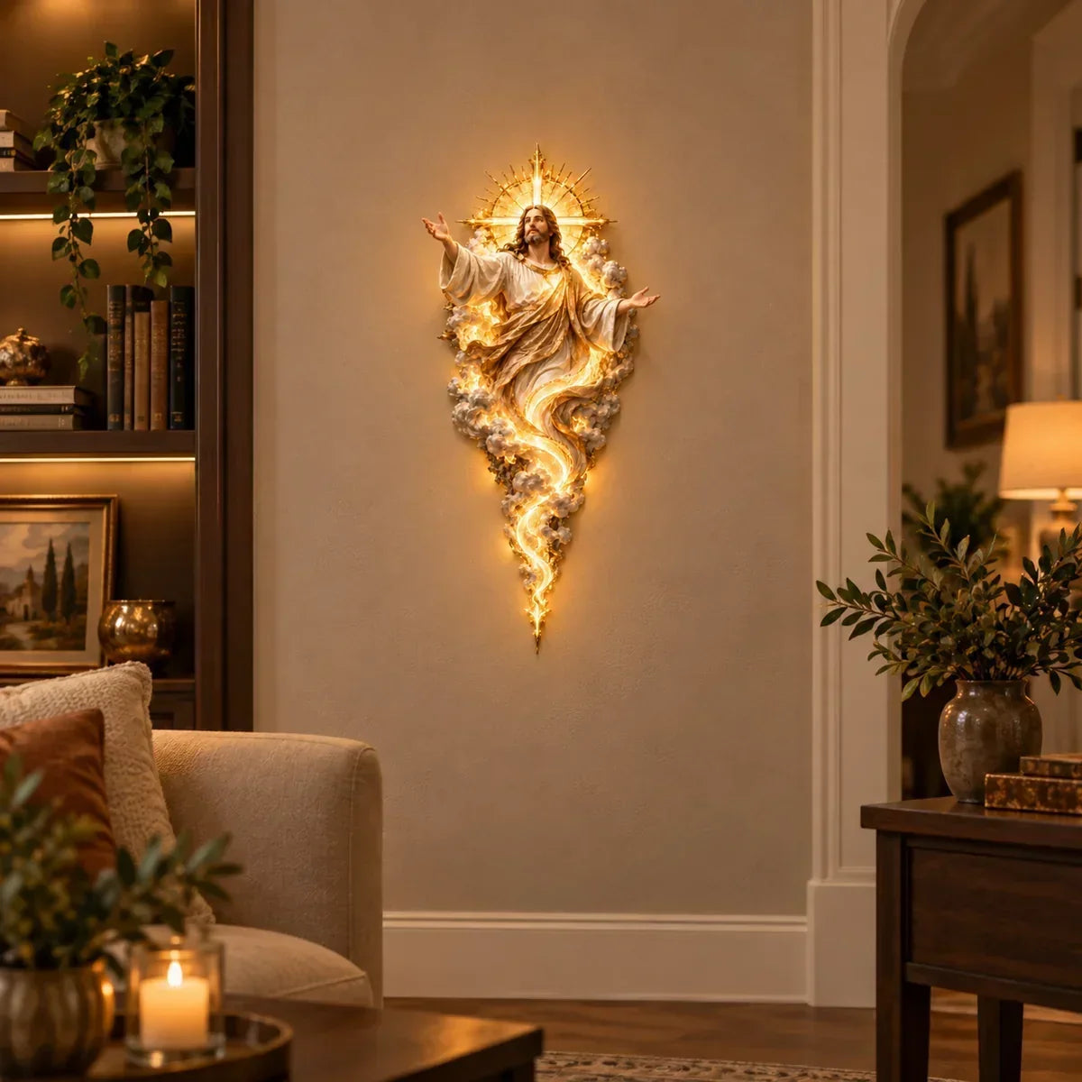 Light of the World Jesus Wall Sculpture