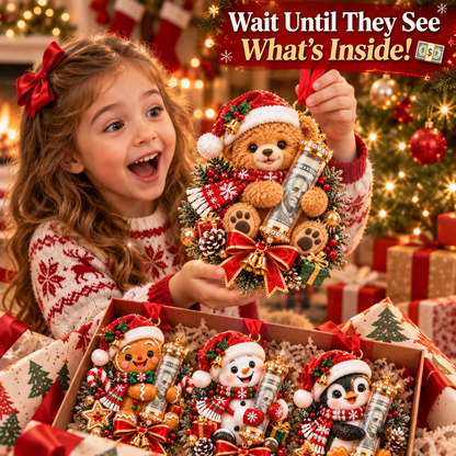 🎄 Christmas Money Surprise Ornament——A Fun Christmas Tree Cash Gift for Kids & Family 🎁💵