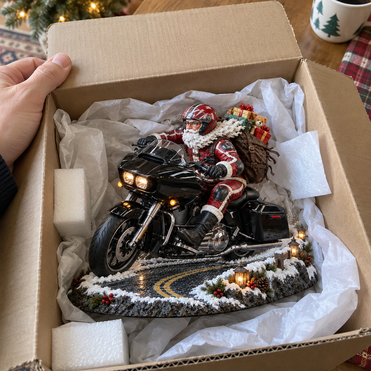 🏍️🎅 Santa found a new ride this Christmas  – Christmas Motorcycle Keepsake Collection💨