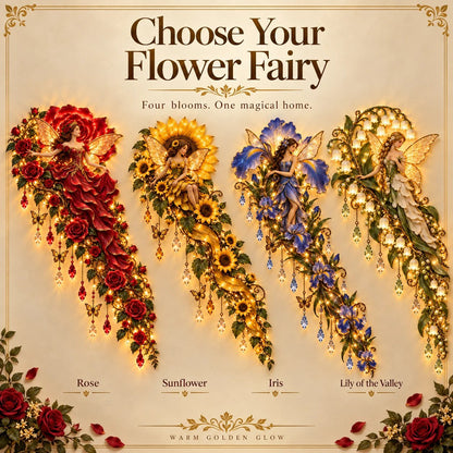 Enchanted Flower Fairy Wall Light